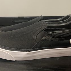 SIZE 8 MEN - Nike Court Legacy Slip On Black/White Canvas