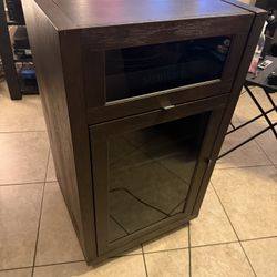  Twin Star Home Coltrane Stereo Cabinet with a lift-top designed for record players