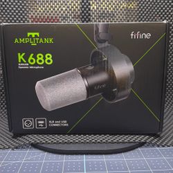 Fifine K688 Dynamic Mic - USB/XLR (AMPLITANK)