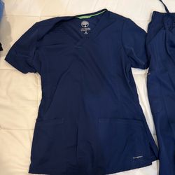 Healing Hands Scrubs Set (dark blue)