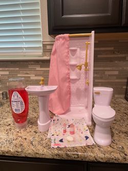 Our Generation Sweet Bathroom Accessory Set for 18" Dolls