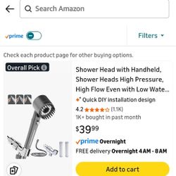 Shower Head With Handheld