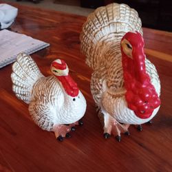 Retro Turkey Salt N Pepper Shakers