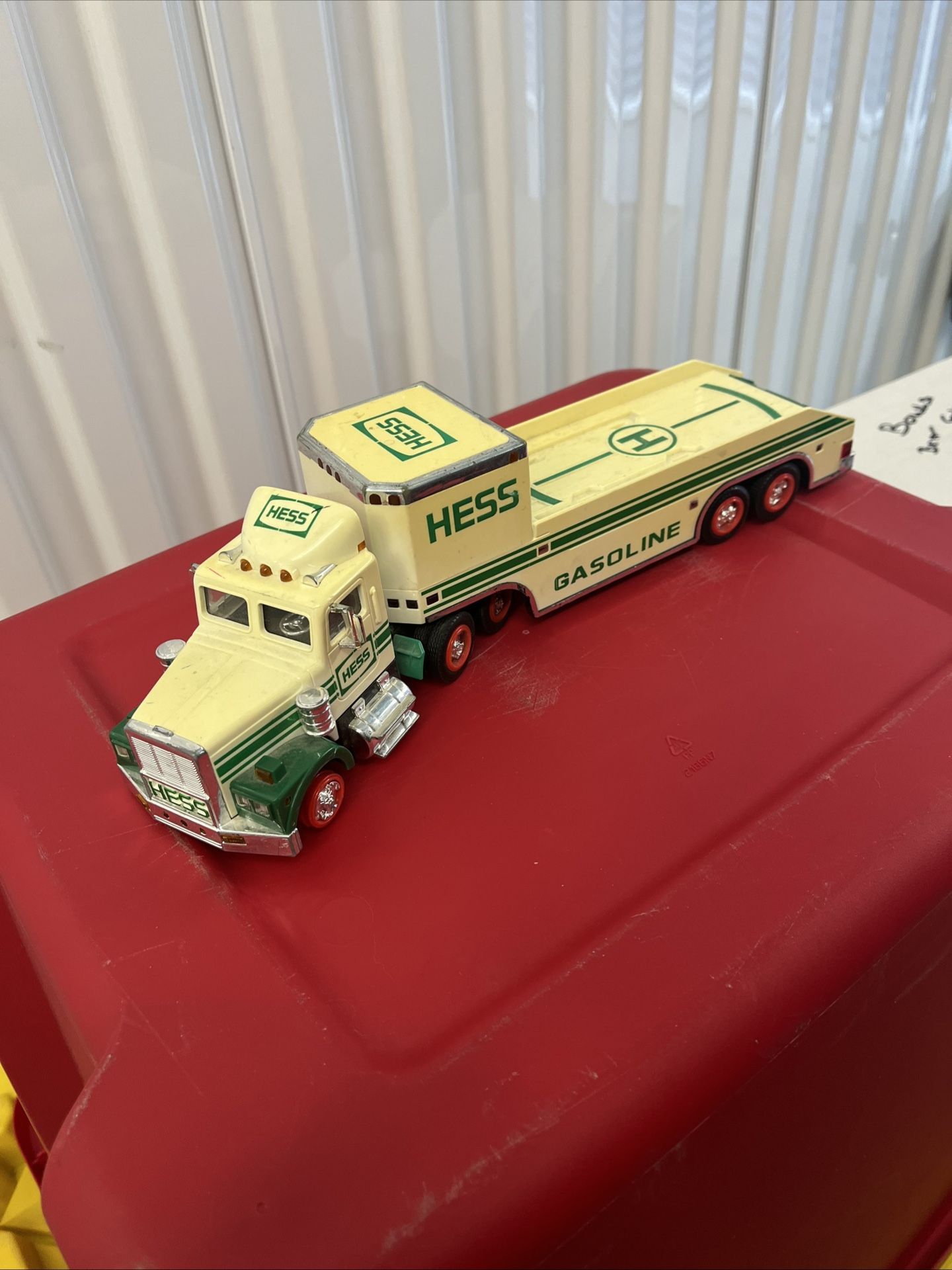 Hess Toy Truck, Missing Front Tires.