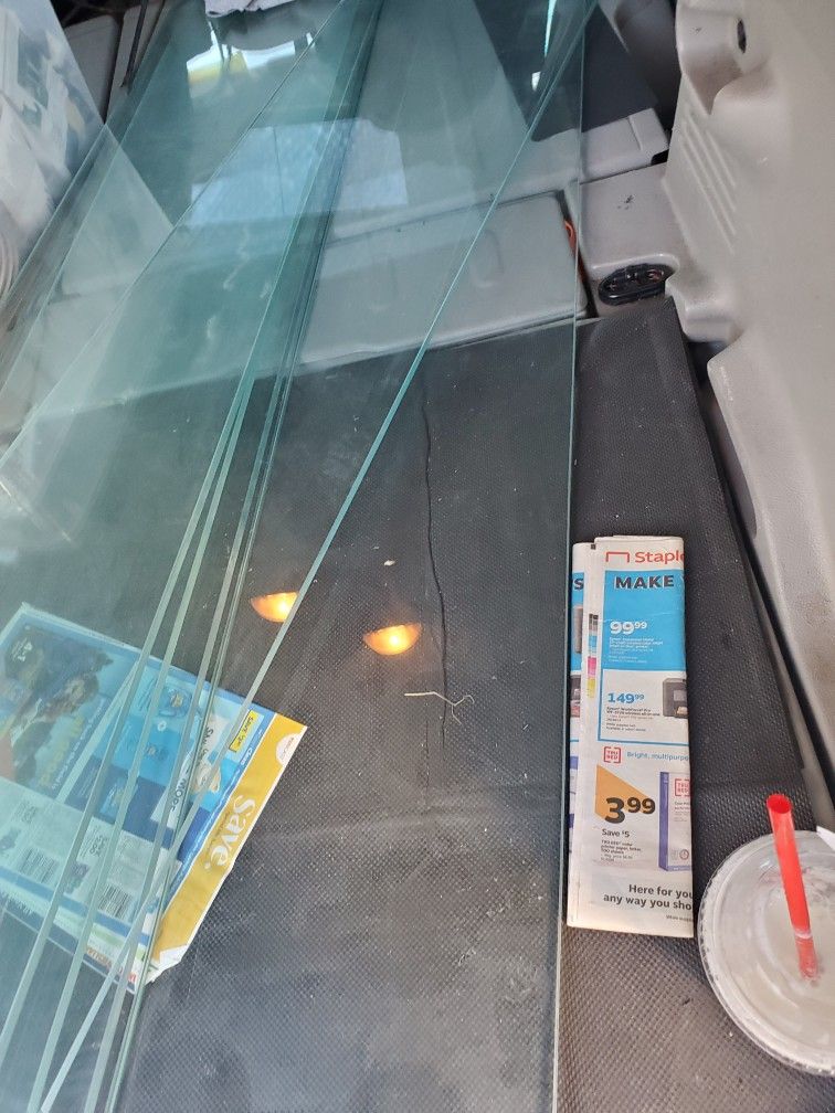 Glas Shelf 5 Foot By 1 Foot And 6 Foot By 1 Foot