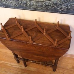 Vintage 10-Peg Expandable Accordion Hanging Rack