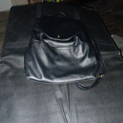Black Ladies Backpack Purse Large
