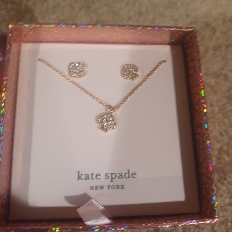 Kate Spade Necklace and Earrings set