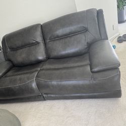 Leather Reclining Love Seat/chairs $500