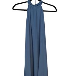 Lush Blue Halter Dress (S)