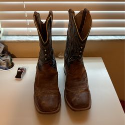 Real Leather Cowboy Boots