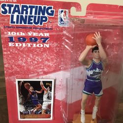 1997 Starting Line Up Utah Jazz John Stockton Action Figure 