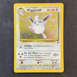 2000 Wigglytuff 19/130 Base Set 2 Holo Rare Pokemon Card Near Mint/Mint