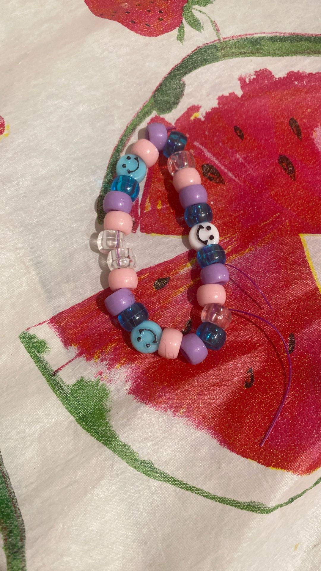 Pink Purple And Blue Bracelet