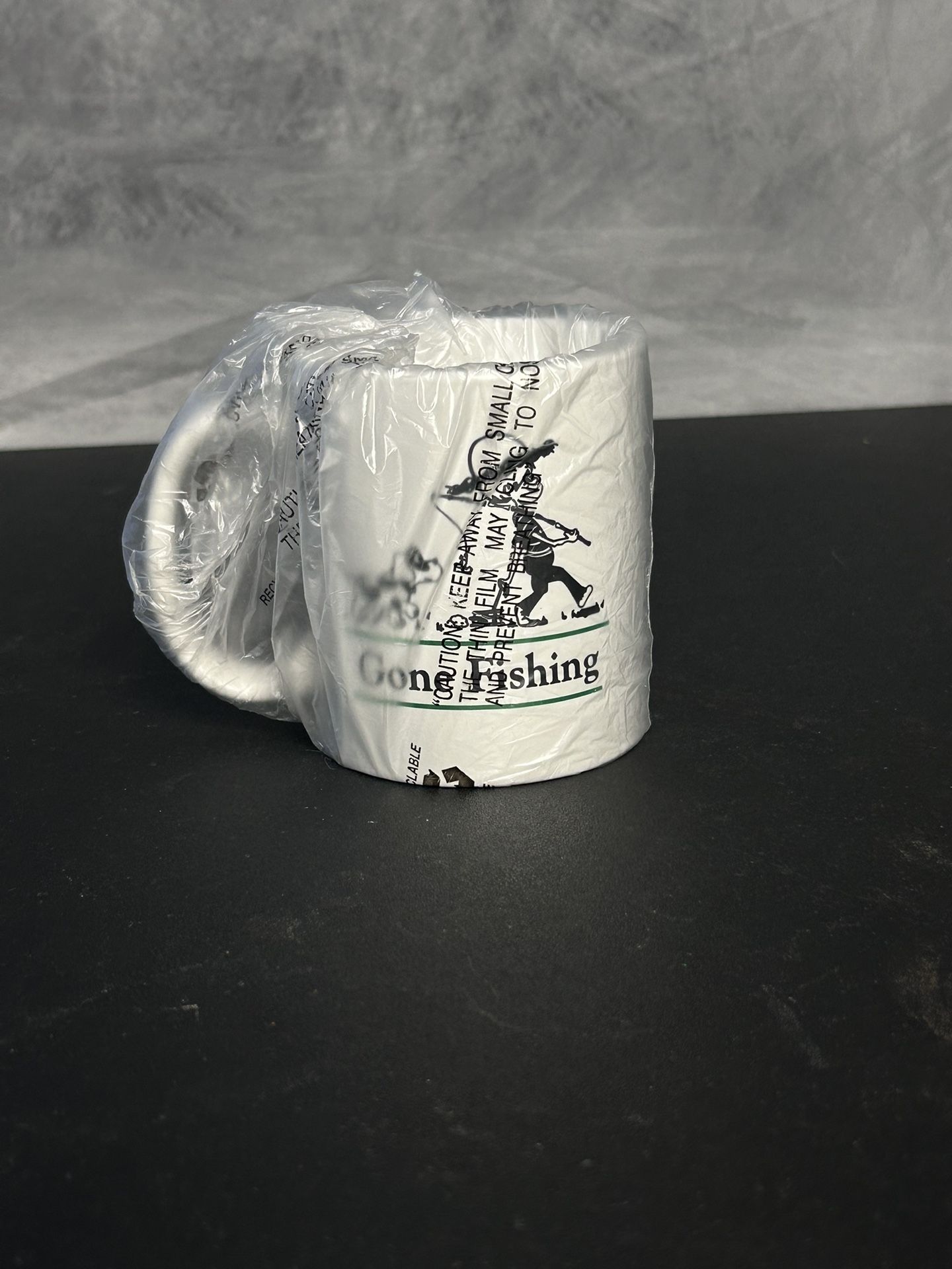 Brand New Gone Fishing coffee cup
