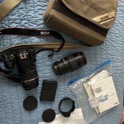 Camera & Lens Package: Canon Rebel SL3 + Macro 100mm Lens + Tamron18-260mm Lens
