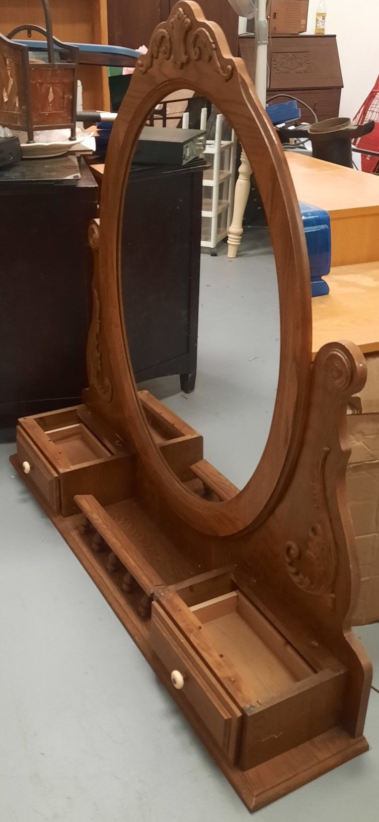 Dresser Top Mirror - $40