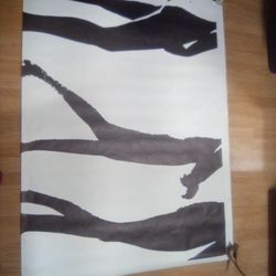 Original Ink Female Form On Large Paper