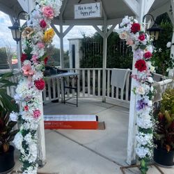 Beautiful Flower Arch – Perfect for Weddings & Parties!