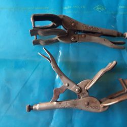 2- Vice Grip sheet metal clamps. $16 for both
