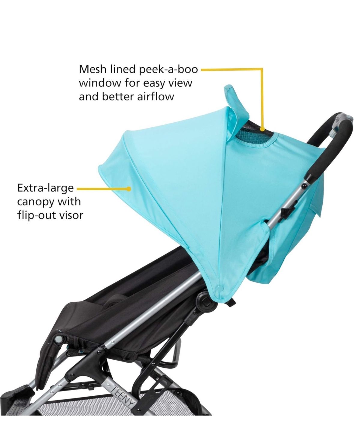 Safety 1st Teeny Ultra Compact Stroller, Bahama Breeze, Toddler