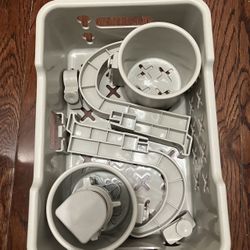 High Quality Poolside Storage Basket with Cup Holder Hooks, Above Ground Pool Accessories, Pool Accessories, Beverages, Poolside Storage to Organize C