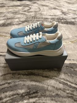 Authentic prada sneakers size 12 with box  brand new never worn
