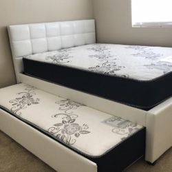New Trundles Bed With Both New Mattresses Included 