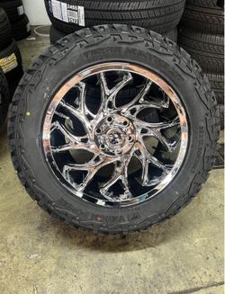 New Wheels & Tires Package Deal, 20" Fuel Runner 35" Nitto Ridge Grappler Tires