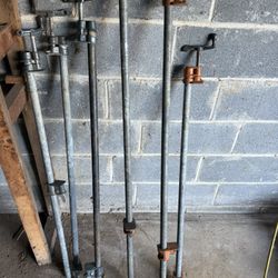 Metal Pole Wood Clamps