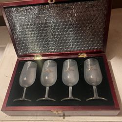 Set of 4 Remy Martin Champagne Cognac Brandy Wine Glasses France 
