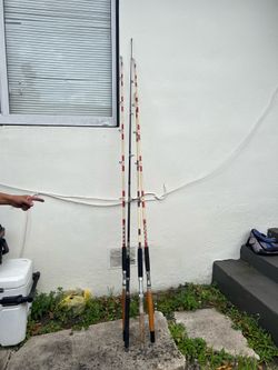 Lot of vintage fishing rods