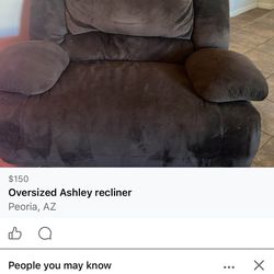 Ashley Oversized Recliner