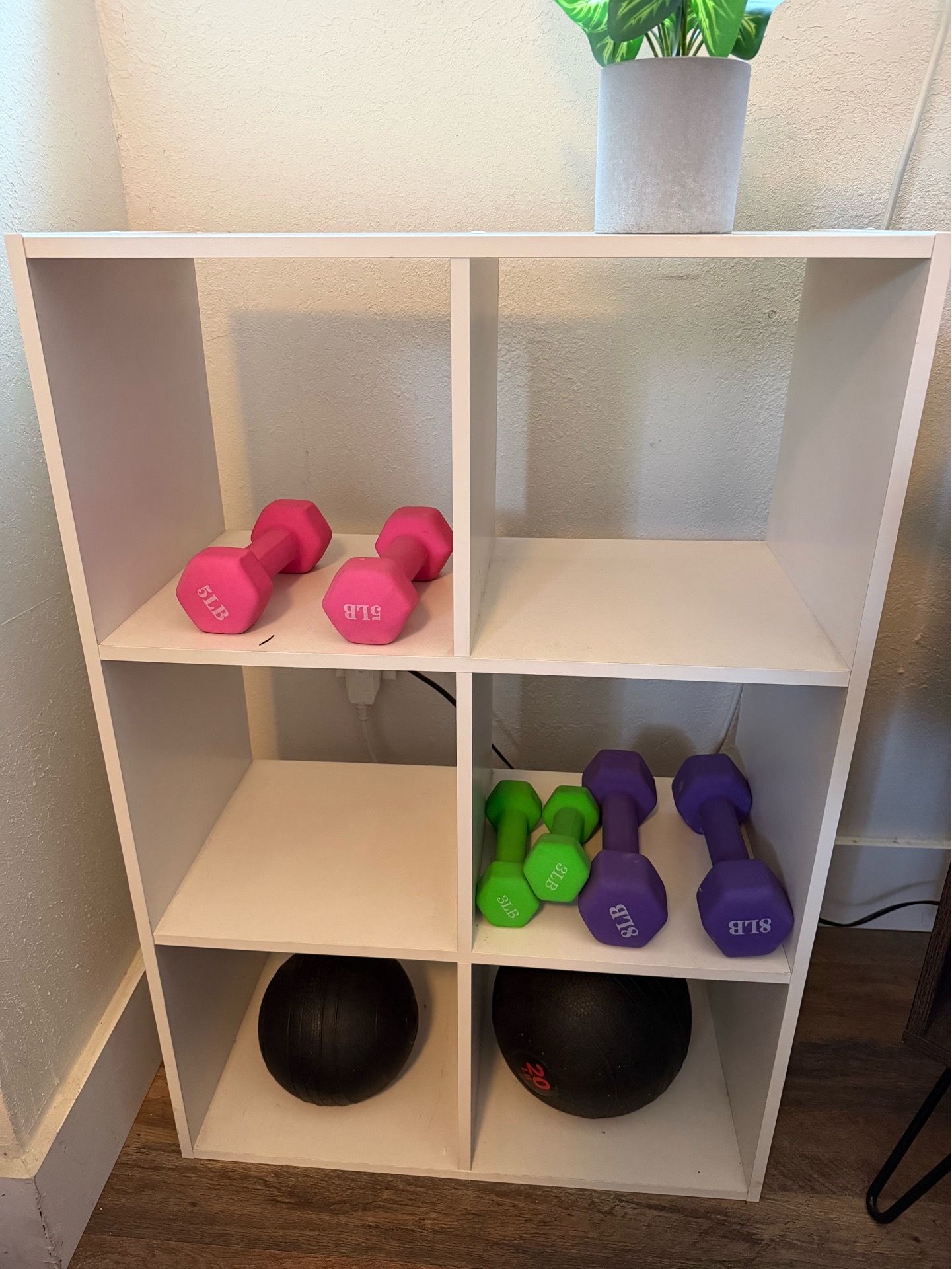 White shelf