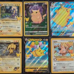 Pokémon Celebrations 25th Anniversary 30 Card Lot (Stamped Cards) 