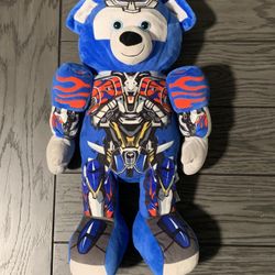 Build  A Bear Transformers Optimus Prime Plush Figure Teddy Autobot