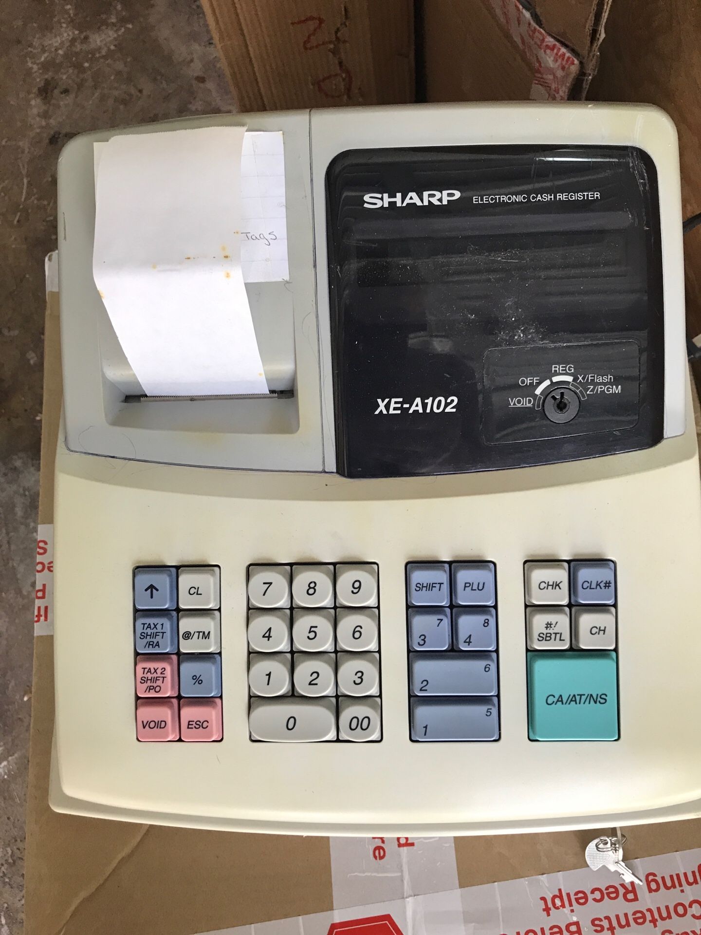 Sharp electronic cash register XE-A102