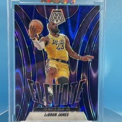 LEBRON JAMES 2024-25 Panini Mosaic  #13 Elevate Blue Seismic /149