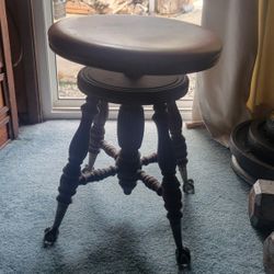 Antique Piano Stool