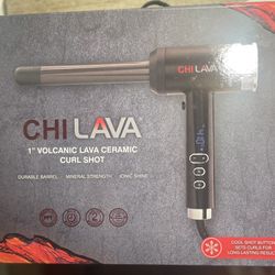 Chi Lava 1 “ Volcanic Lava Ceramic Curl Shot  New Never Used. Best Offer 