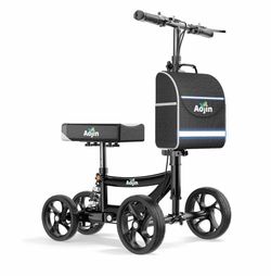 Aojin Knee Scooter Walker with Storage Bag