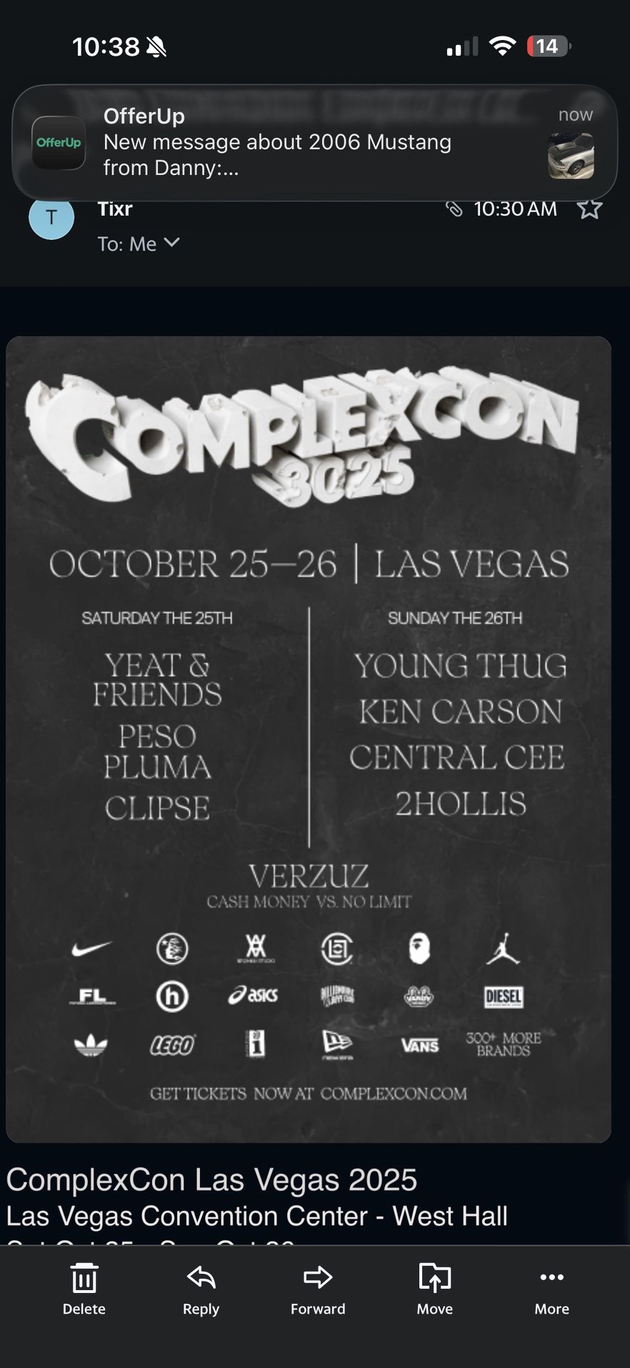 ComplexCon Sunday Tickets