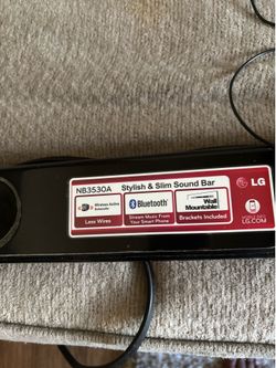 LG sound bar black