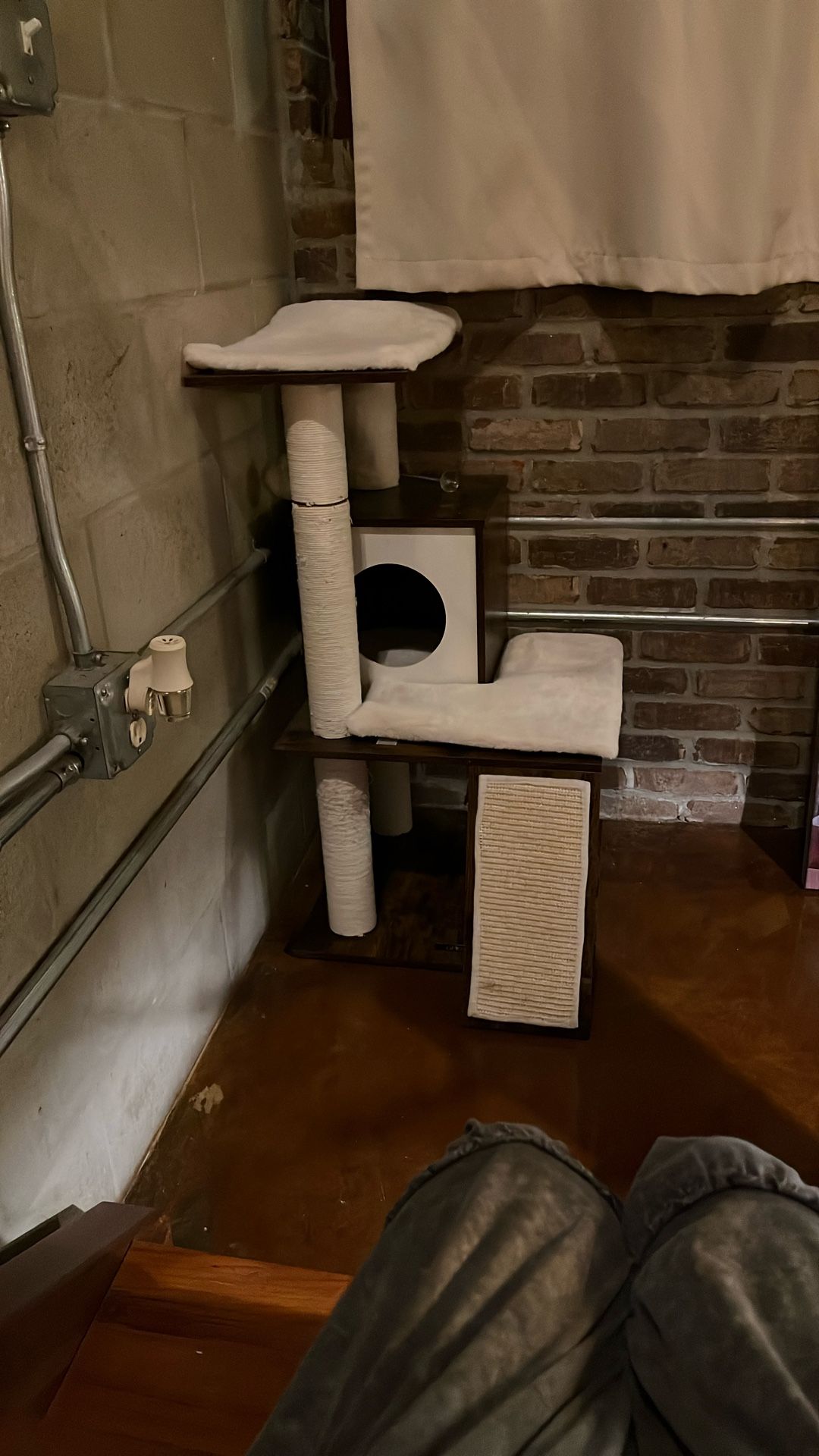 Cat tower,  36”x20”