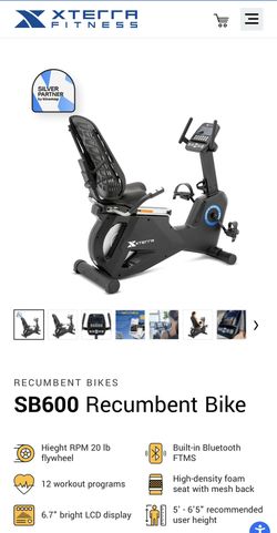 NEW RECUMBENT EXERCISE BIKE EXTERRA SB600