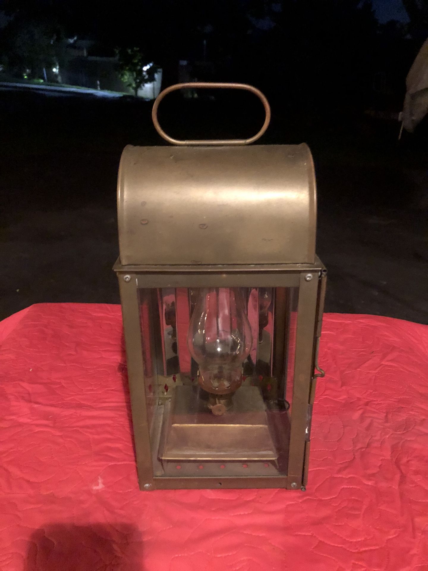 Antique Style brass lantern - in very good condition