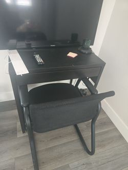 Desk and chair