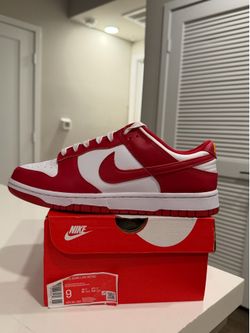Nike Dunk Low Retro Red White Men's 9