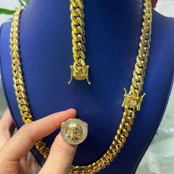 chain bracelet and ring