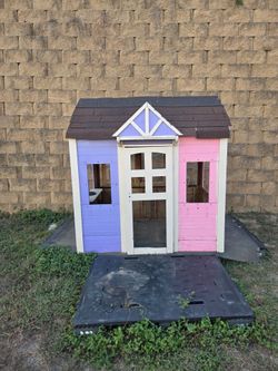 Wooden playhouse